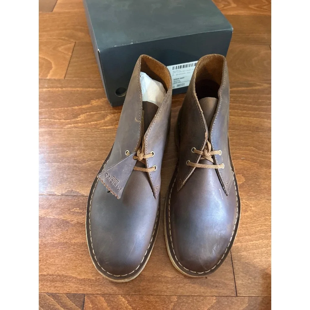 Clarks Originals Desert Boot Beeswax Leather Chukka Mens 7.5 M‎ NEW
